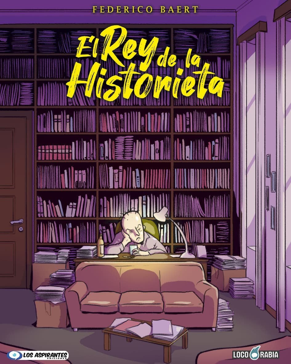 Portada ampliada de El Rey de la Historieta