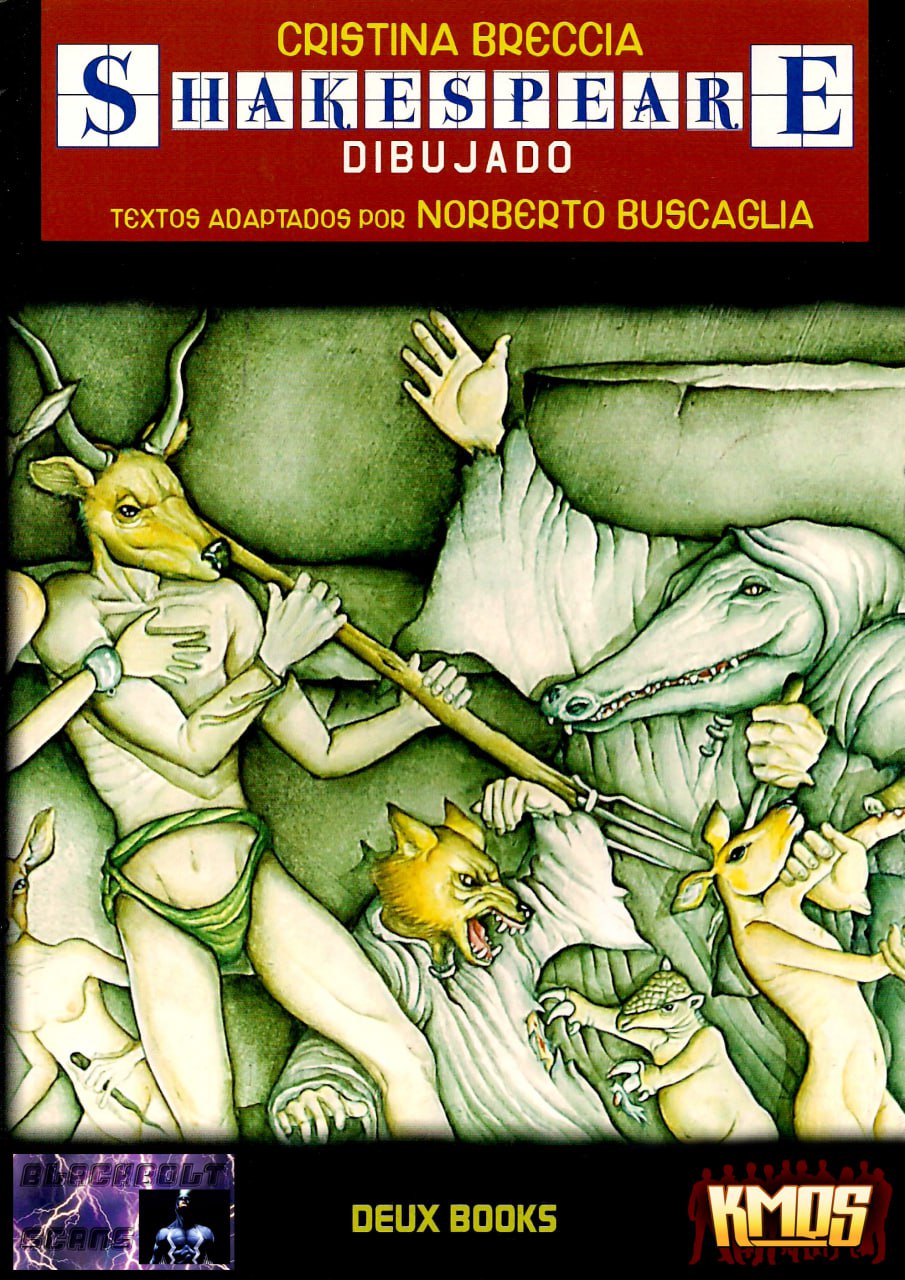 Portada ampliada de Shakespeare dibujado