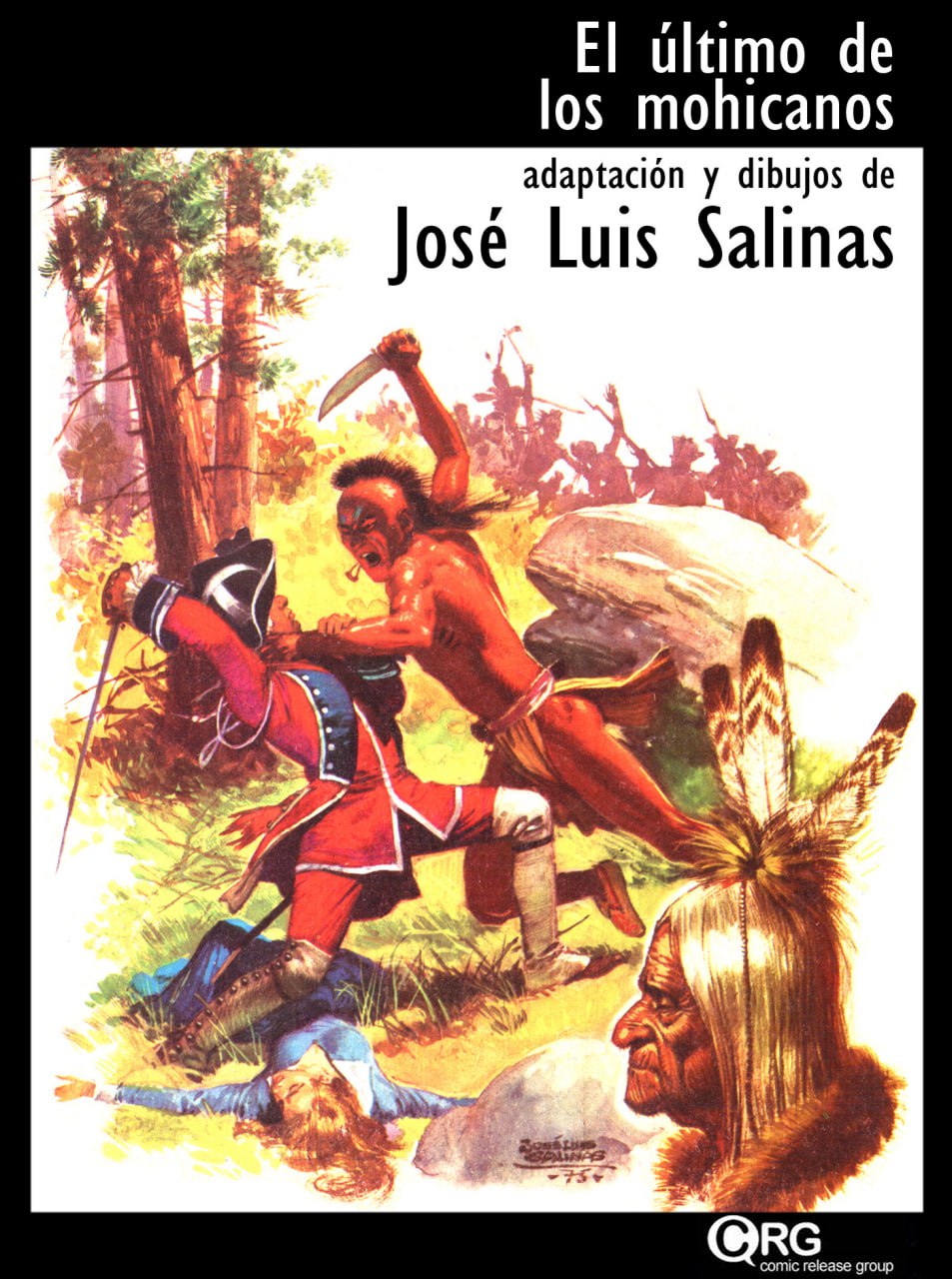 Portada ampliada de El último de los mohicanos