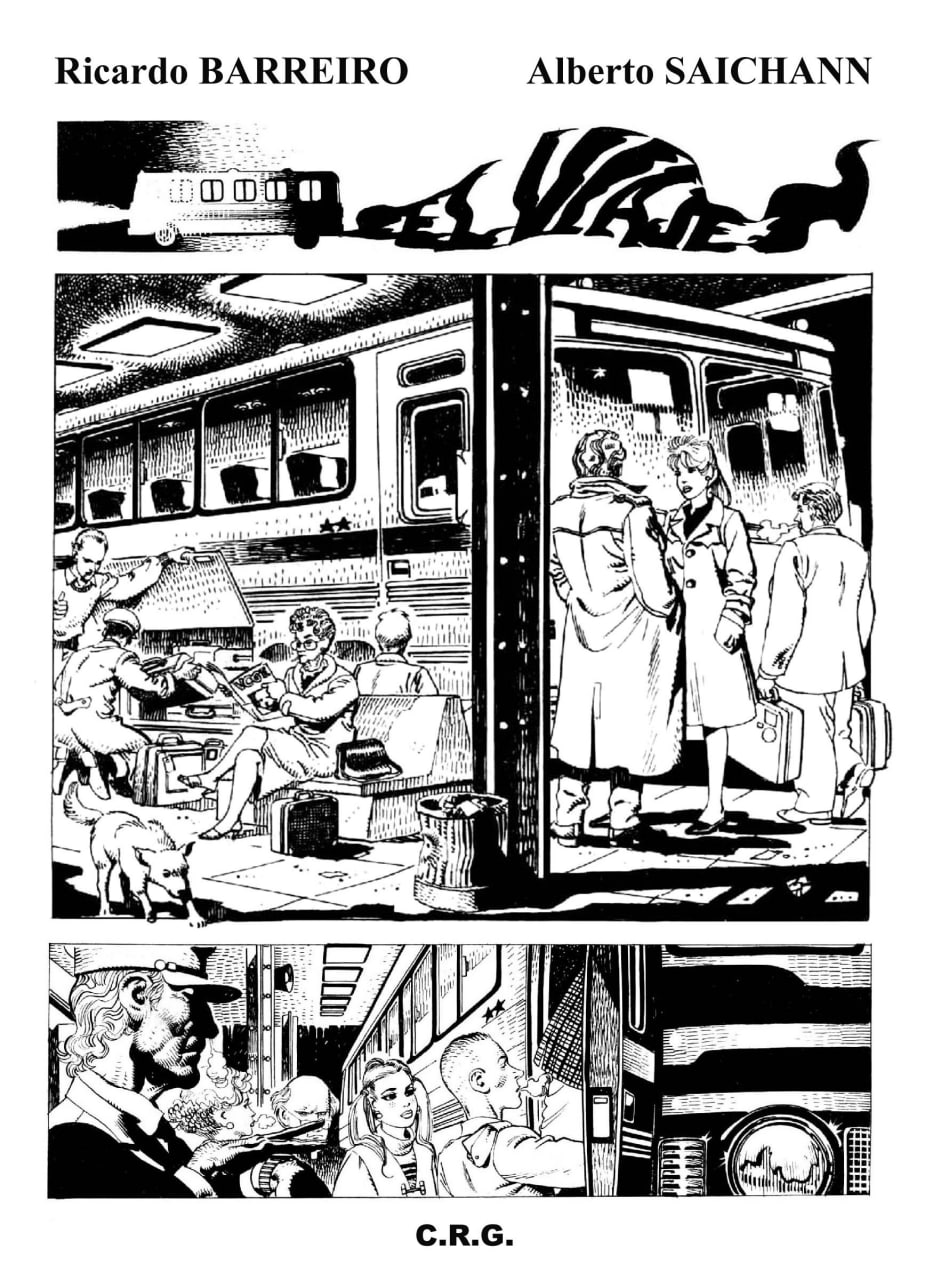 Portada ampliada de El Viaje (Barreiro & Saichann )