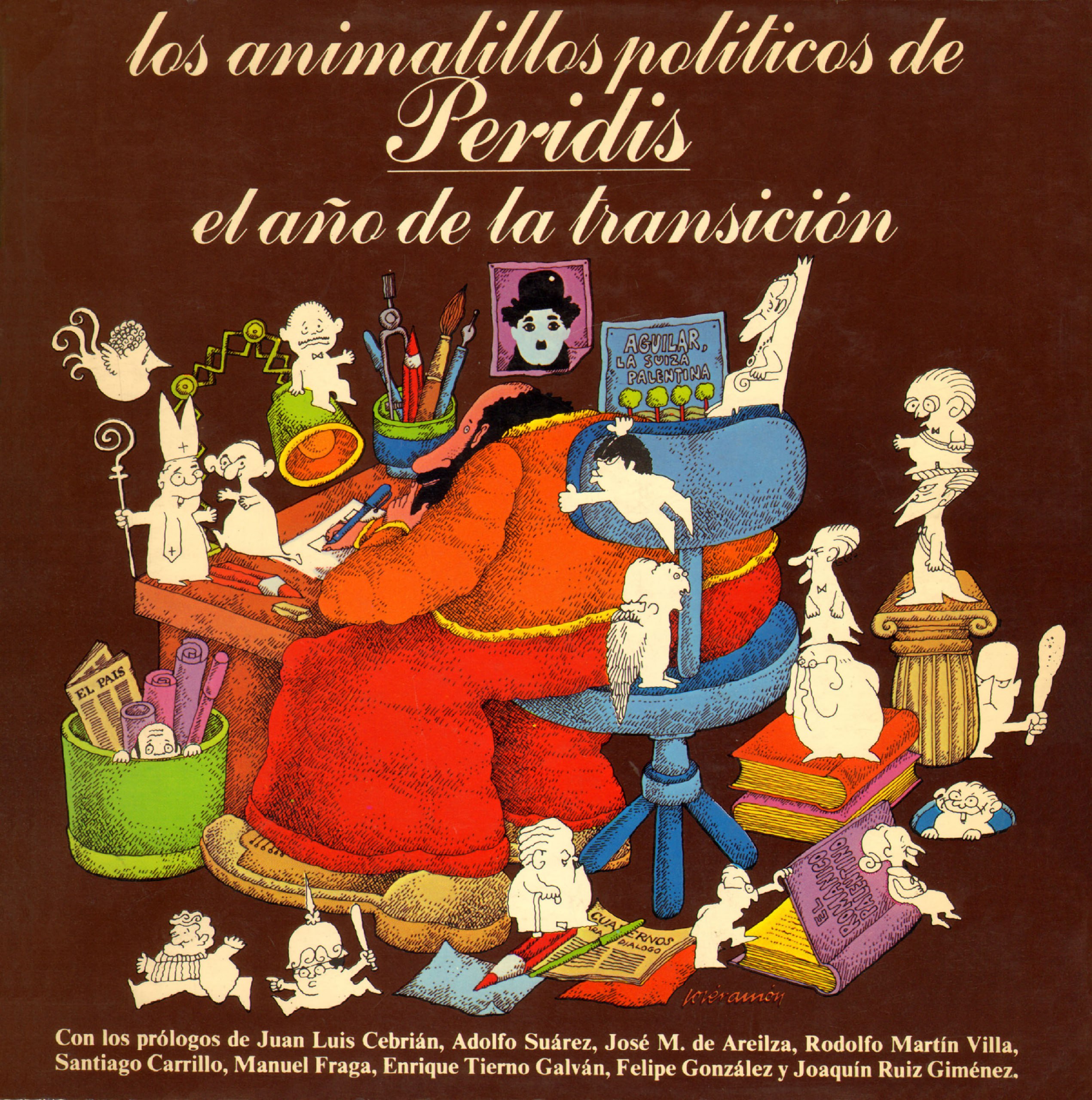 Portada ampliada de los animalillos politicos de Peridis el año de la transición