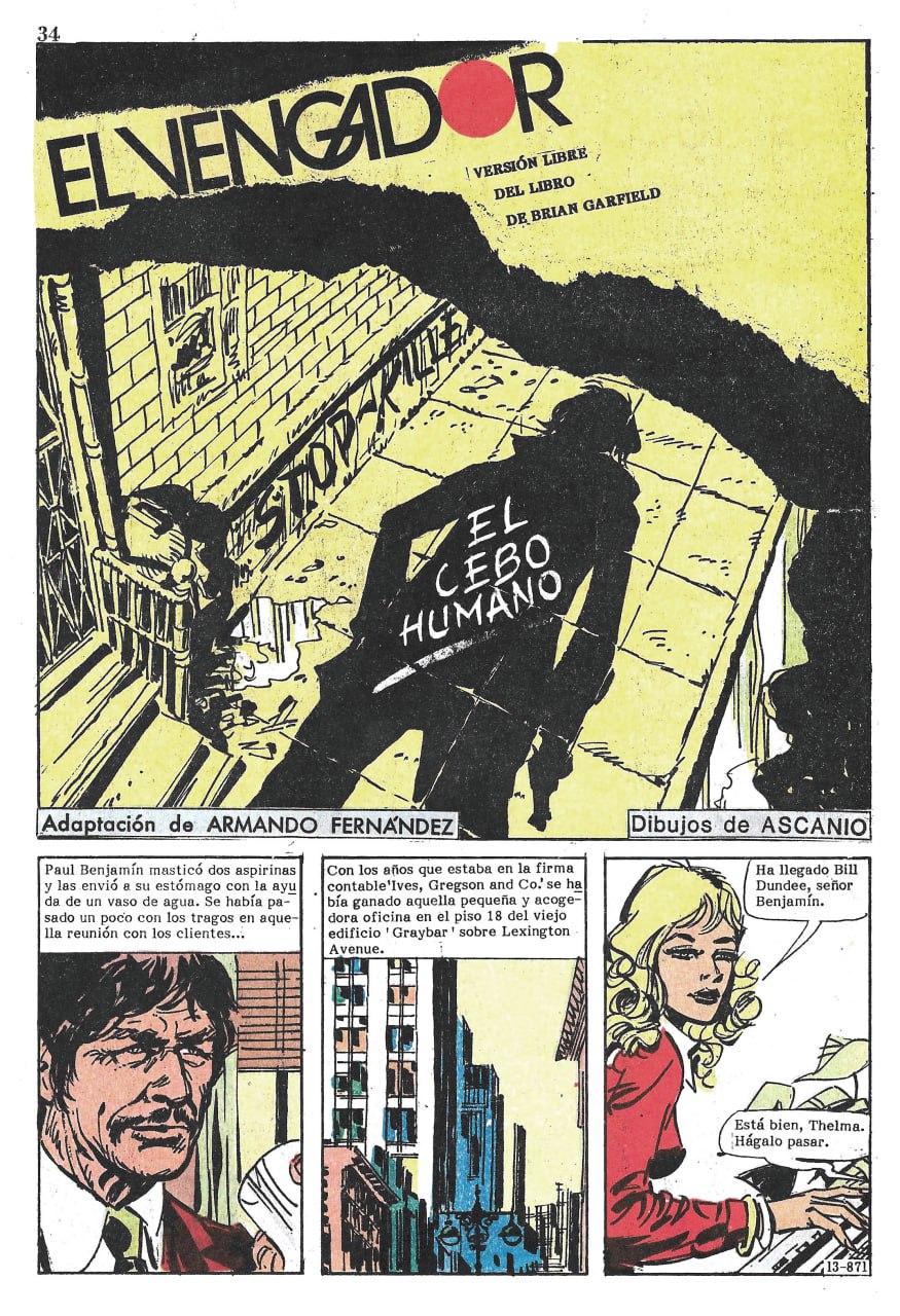Portada ampliada de EL VENGADOR