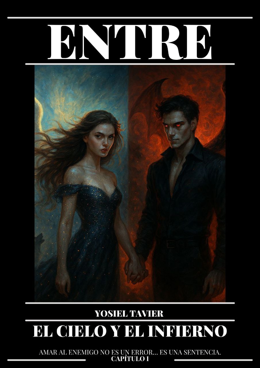 Portada ampliada de ENTRE EL CIELO Y EL INFIERNO