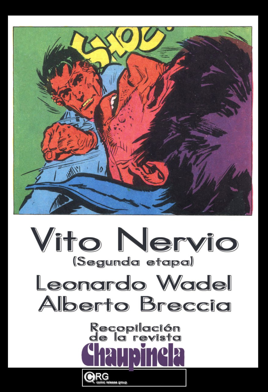 Portada ampliada de Vito Nervio (Segunda Etapa) - Leonardo Wadel, Alberto Breccia