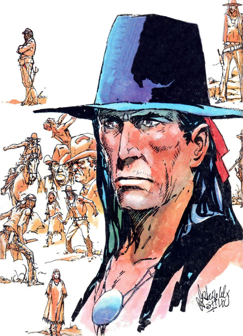 Portada ampliada de Navajo (Guillermo Saccomanno - Arturo Pérez Del Castillo) (1982-83)