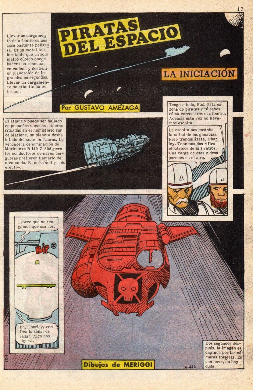 Portada ampliada de Piratas del espacio