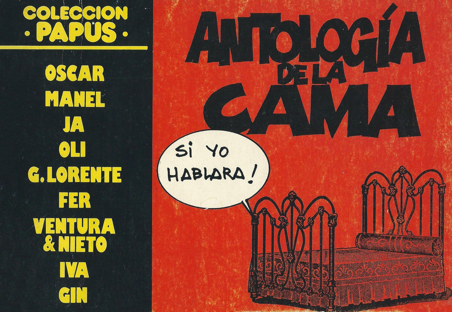 Portada ampliada de ANTOLOGÍA DE LA CAMA