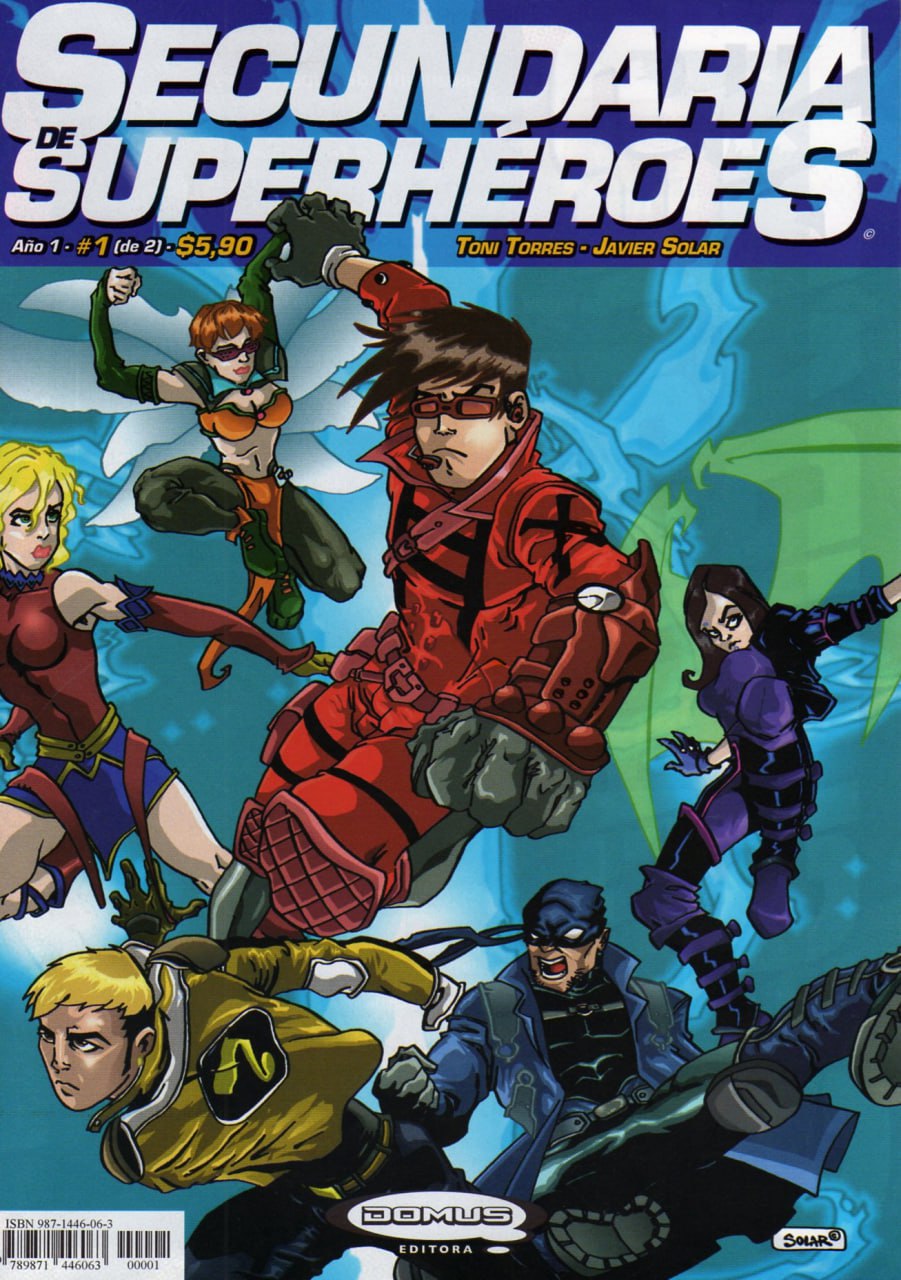Portada ampliada de SECUNDARIA DE SUPERHÉROES