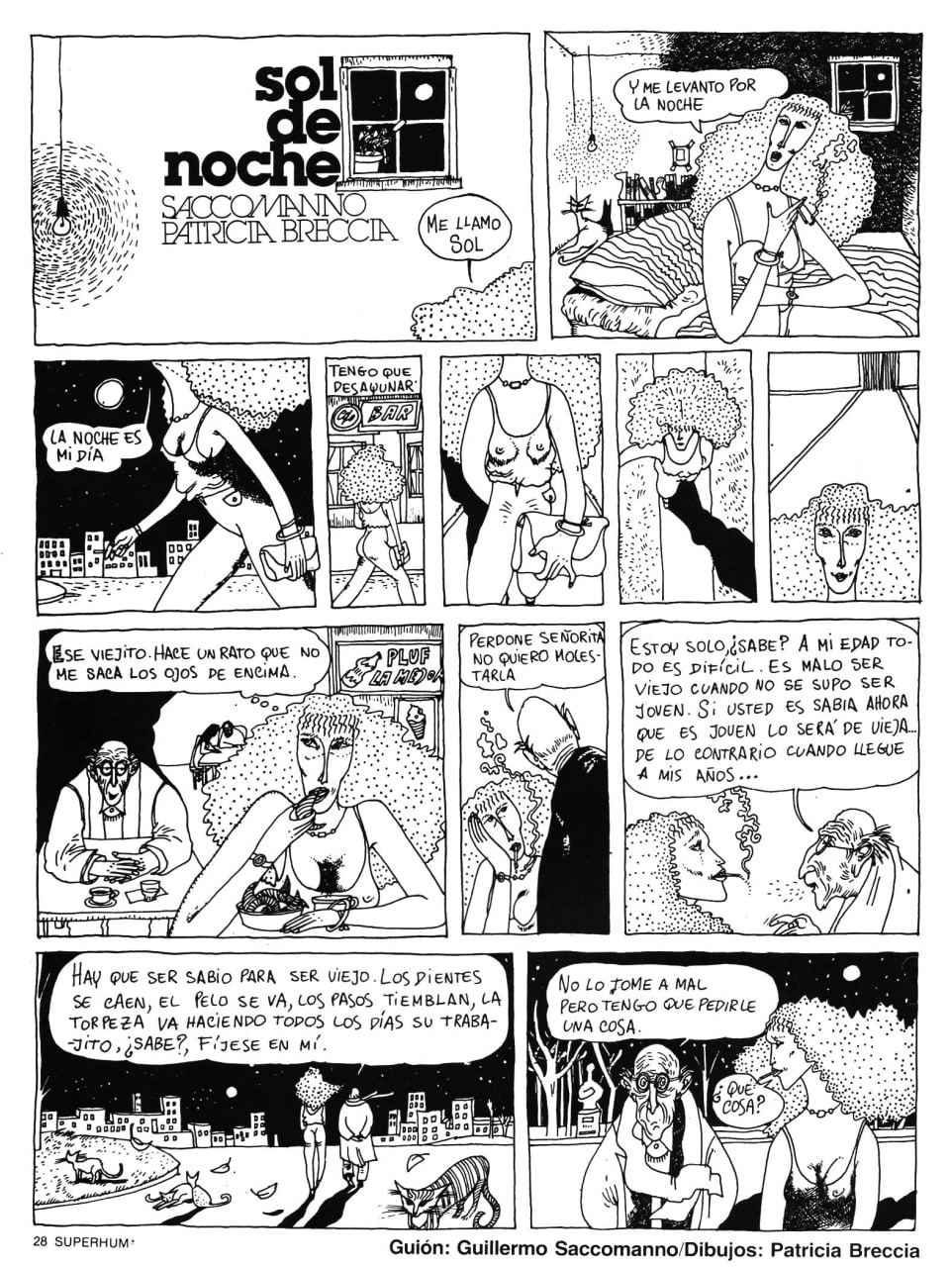 Portada ampliada de sol de noche