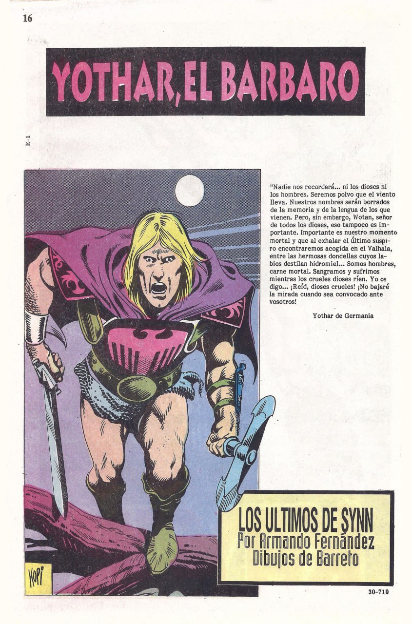 Portada ampliada de YOTHAR,EL BARBARO