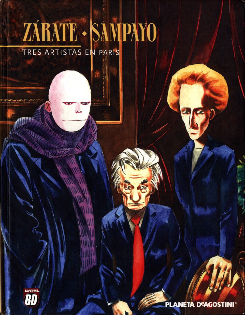 Portada ampliada de Zárate - Sampayo. Tres Artistas en Paris