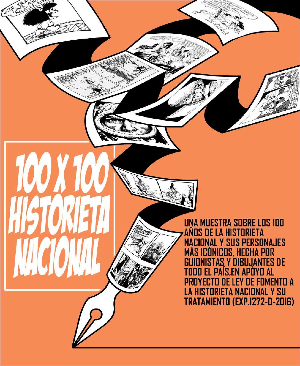 Portada ampliada de 100 x 100 Historieta Nacional