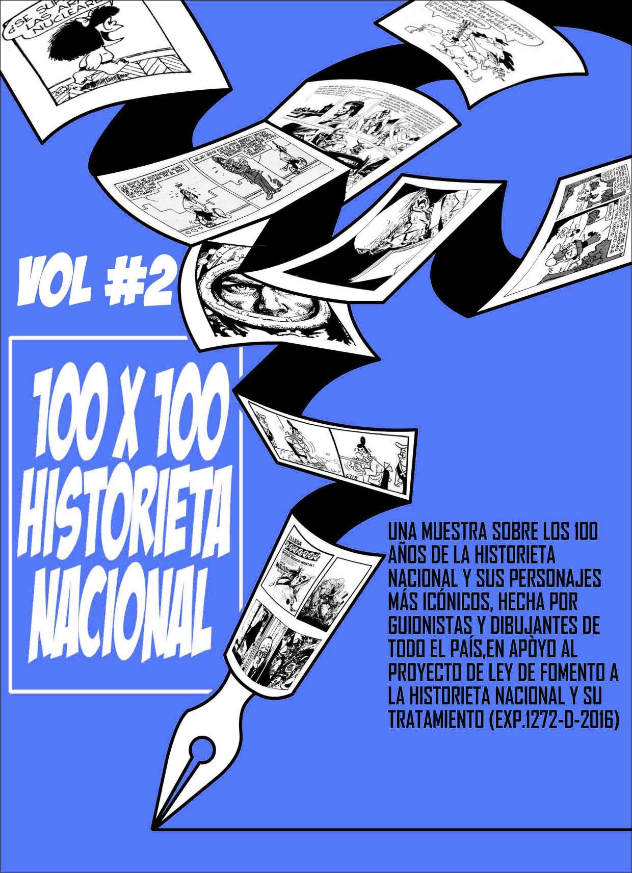 Portada ampliada de 100 x 100 historieta nacional