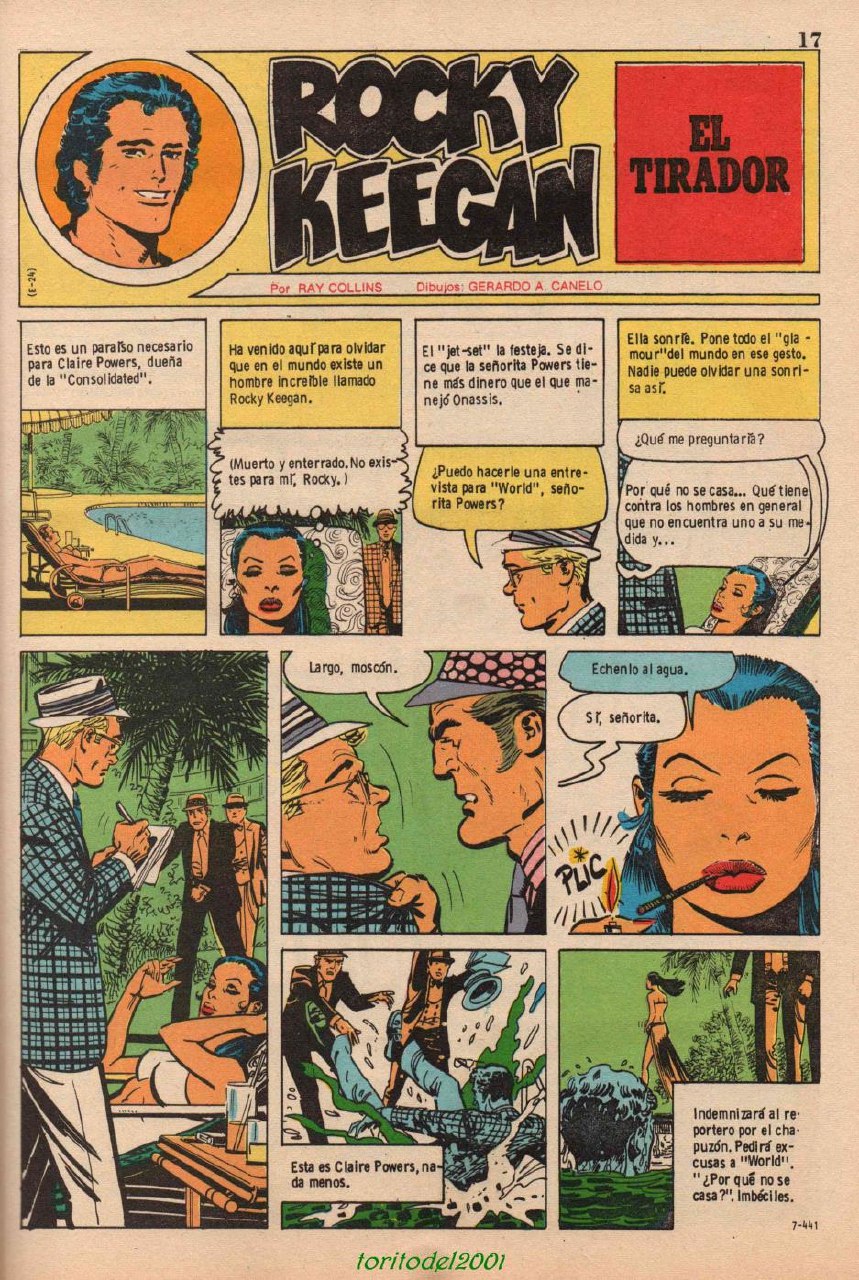 Portada ampliada de ROCKY KEEGAN EL TIRADOR