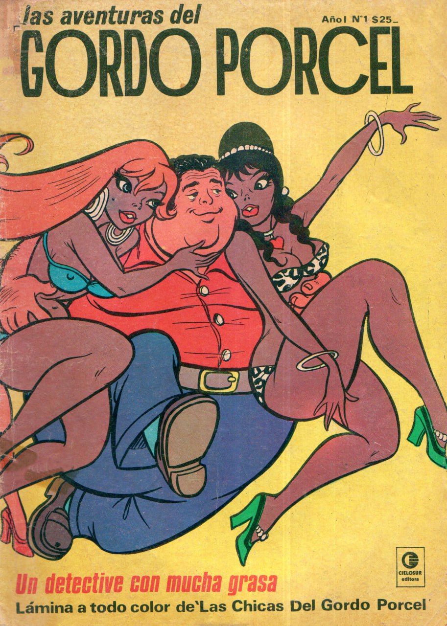 Portada ampliada de las aventuras del GORDO PORCEL