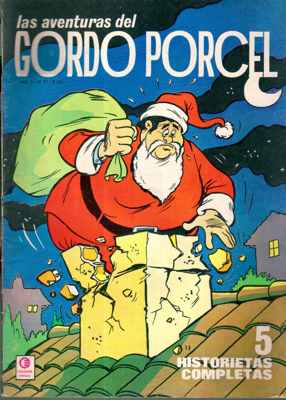 Portada ampliada de las aventuras del GORDO PORCEL