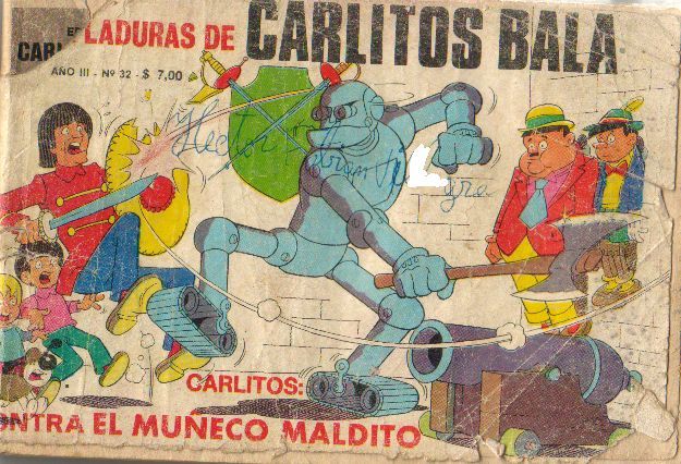 Portada ampliada de Laduras de Carlitos Bala