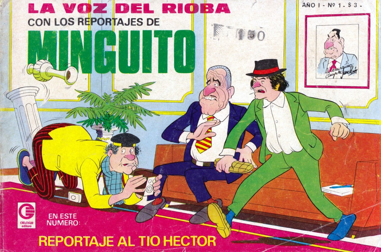 Portada ampliada de LA VOZ DEL RIOBA CON LOS REPORTAJES DE MINGUITO