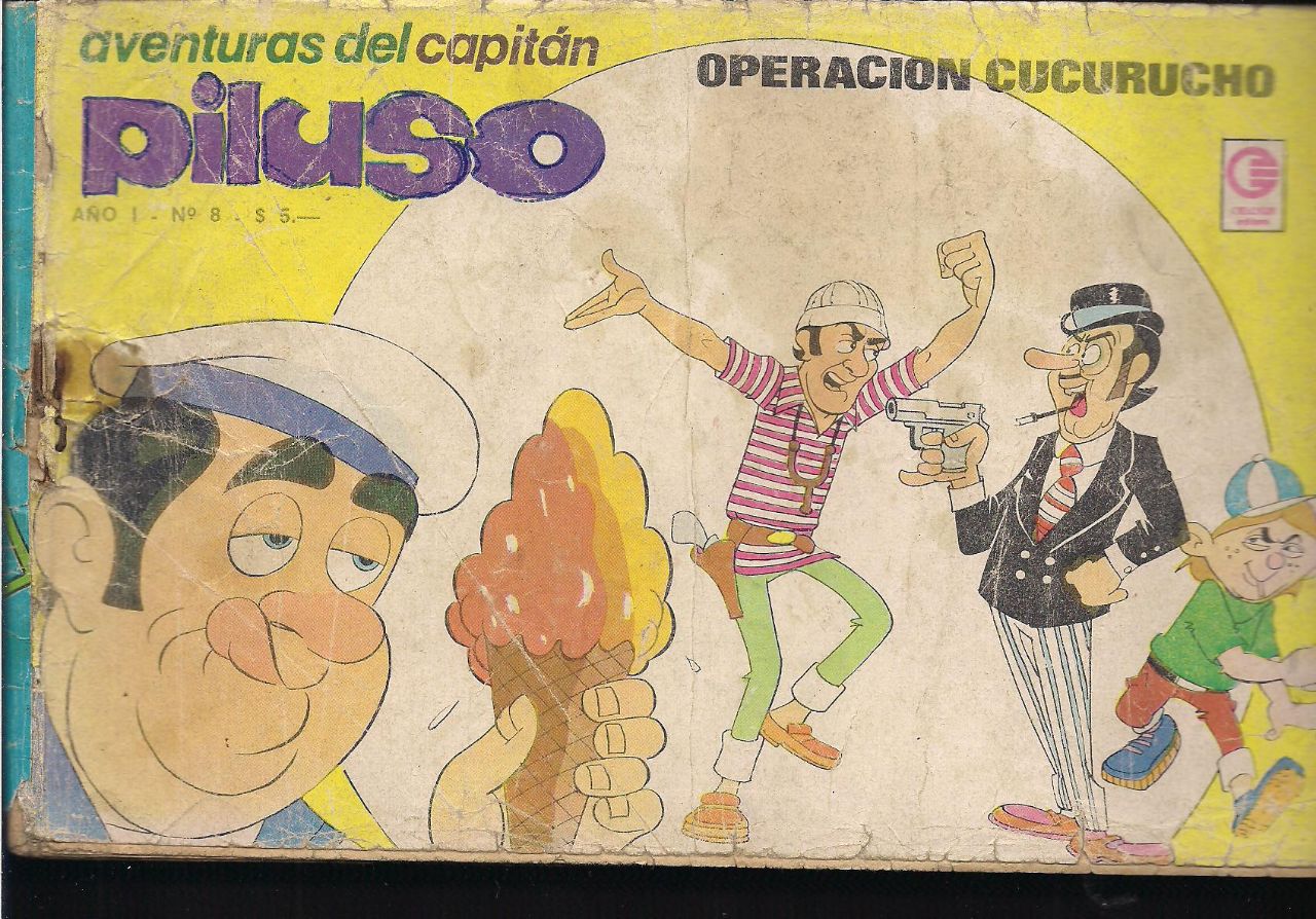 Portada ampliada de aventuras del capitán piluso