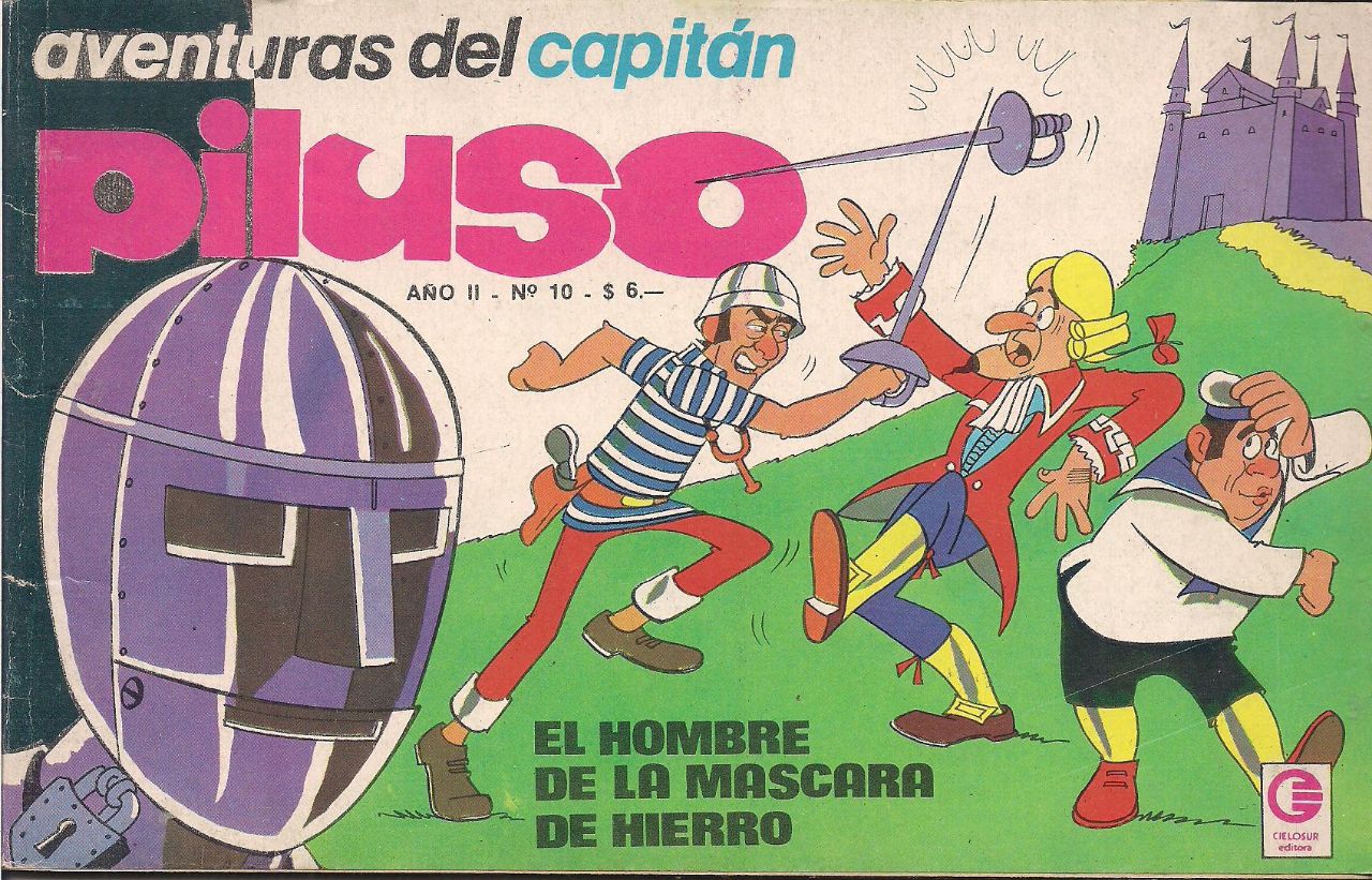 Portada ampliada de aventuras del capitán piluso