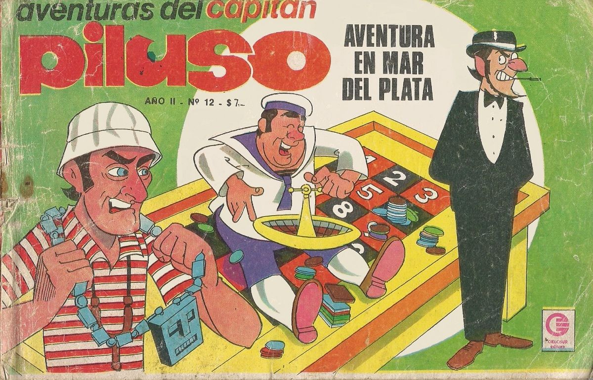 Portada ampliada de aVenturas del capitán Piluso