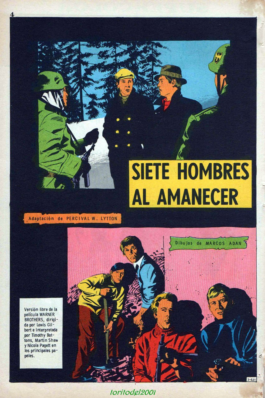 Portada ampliada de SIETE HOMBRES AL AMANECER