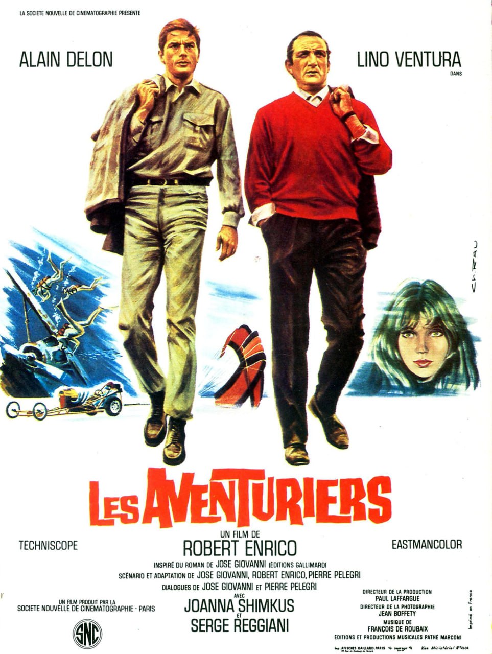 Portada ampliada de LES AVENTURIERS