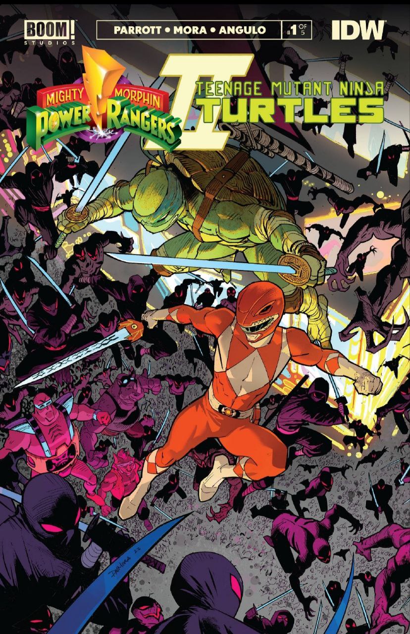 Portada ampliada de Mighty Morphin Power Rangers X Teenage Mutant Ninja Turtles