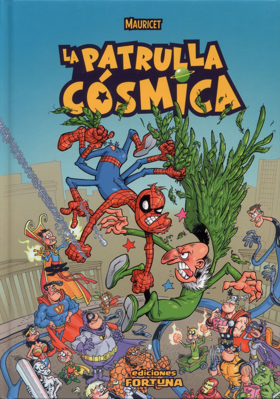 Portada ampliada de La Patrulla Cósmica