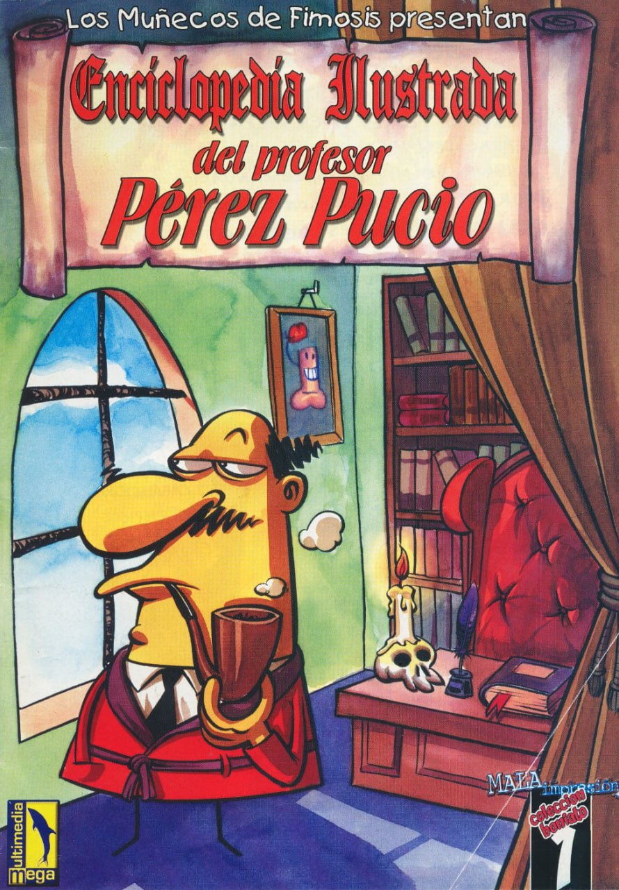 Portada ampliada de Enciclopedia Ilustrada del profesor Pérez Pucio