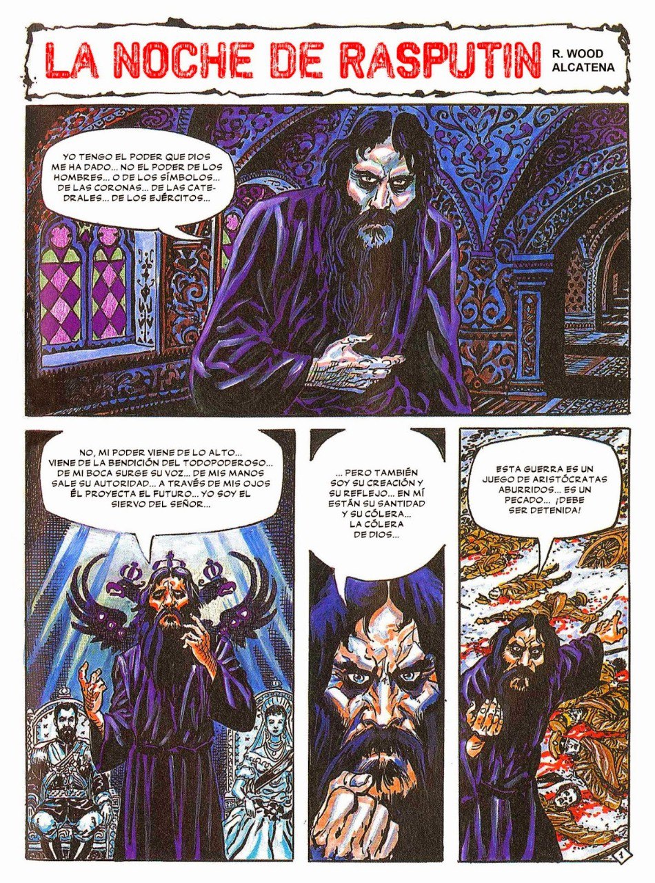 Portada ampliada de LA NOCHE DE RASPUTIN