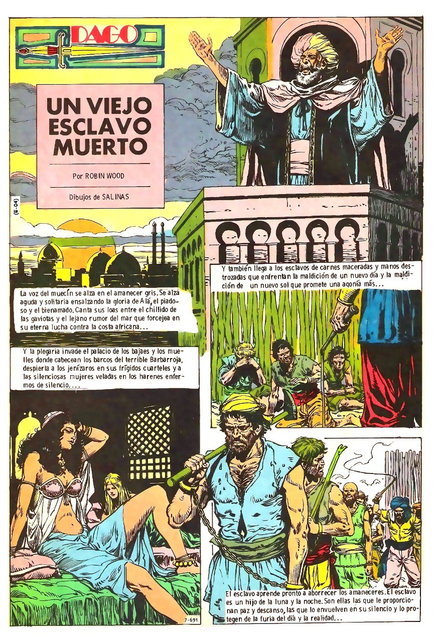 Portada ampliada de UN VIEJO ESCLAVO MUERTO