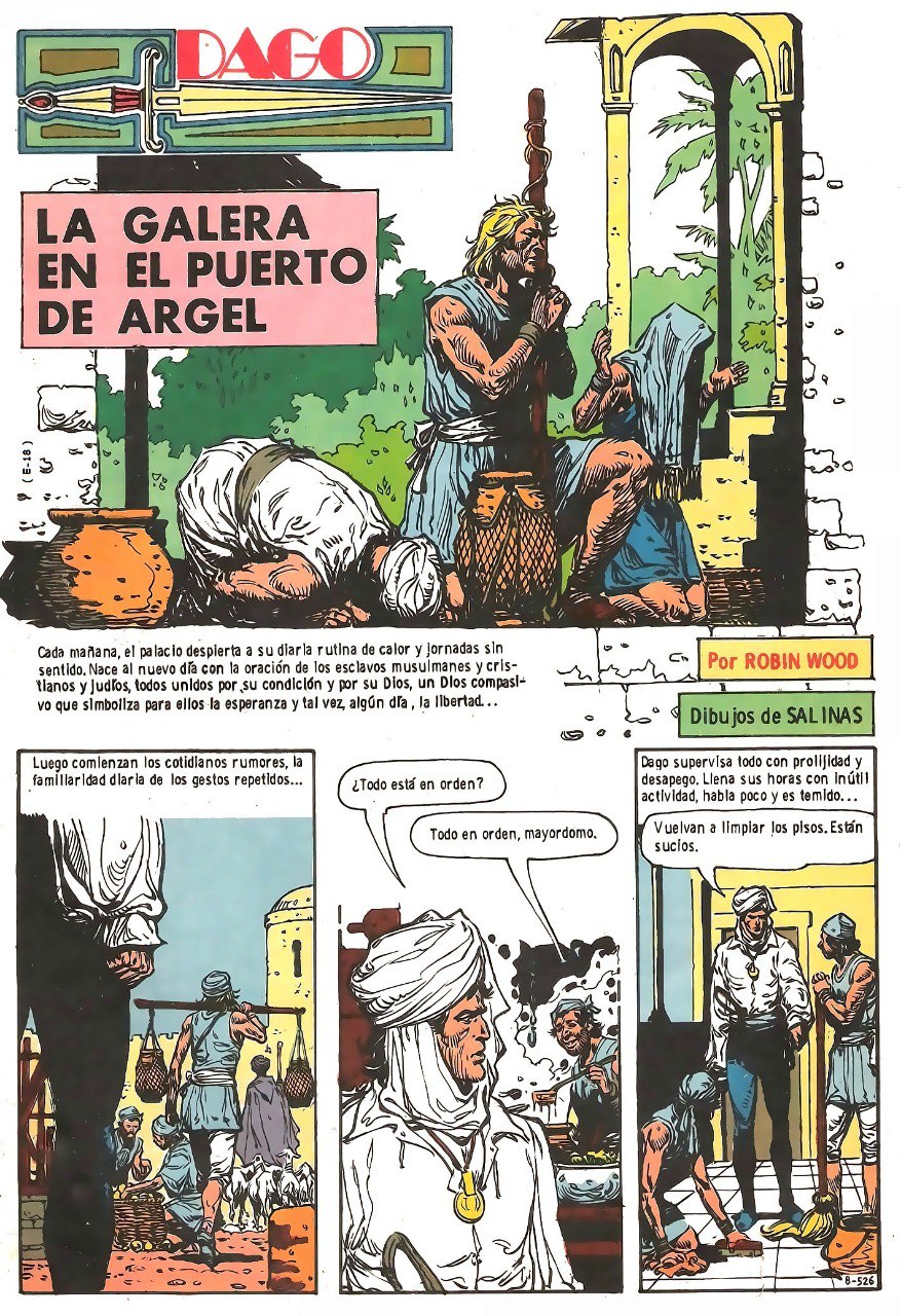 Portada ampliada de La Galera en el Puerto de Argel