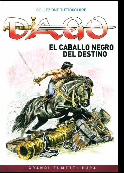 Portada ampliada de Dago El caballo negro del destino