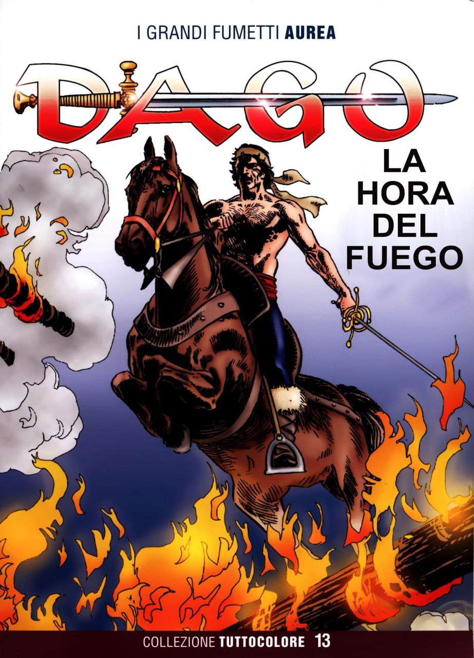 Portada ampliada de DAGO LA HORA DEL FUEGO
