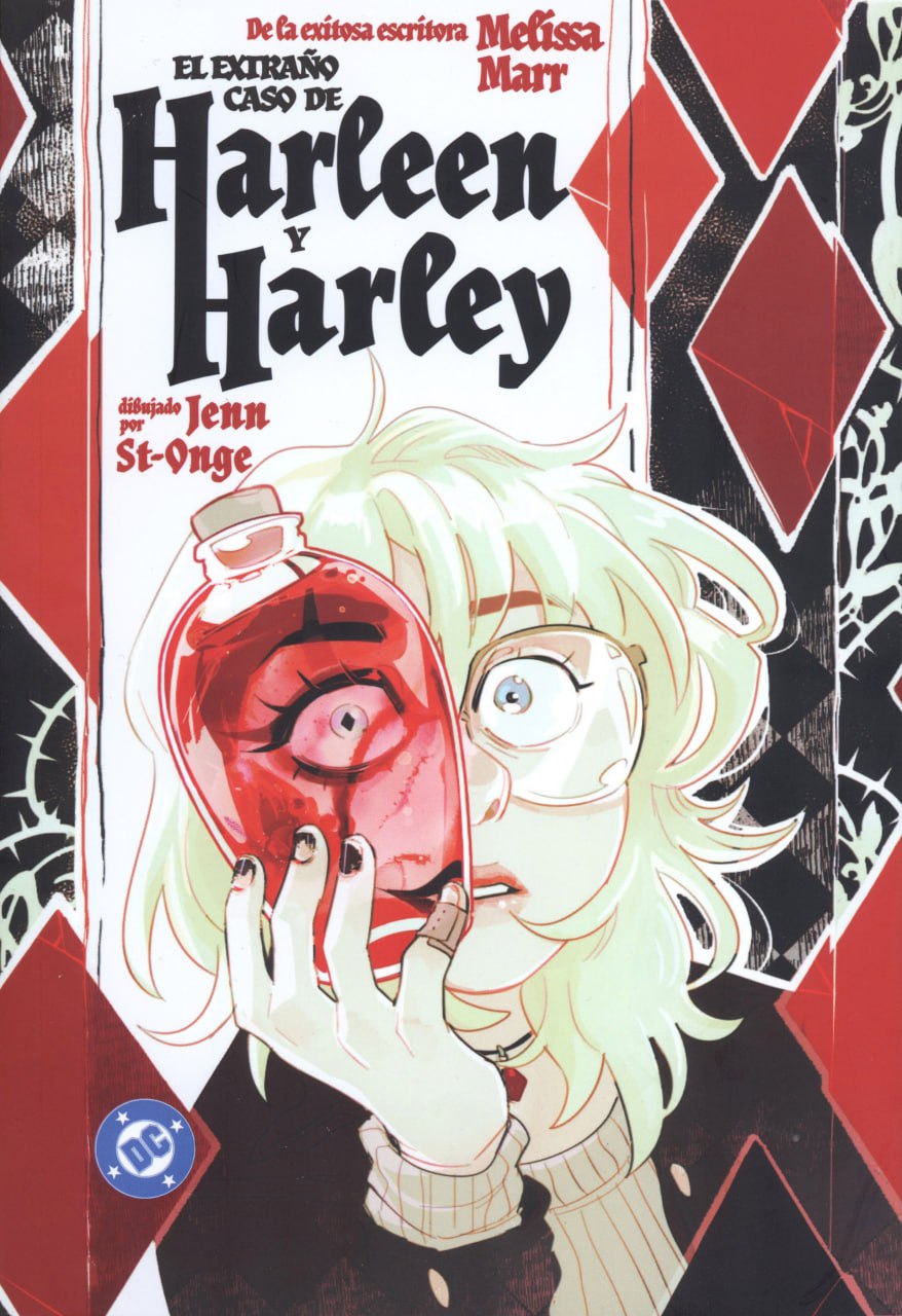 Portada ampliada de Harleen y Harley