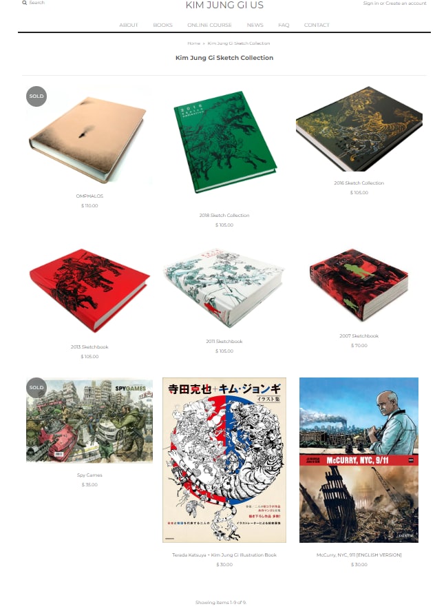 Portada ampliada de Kim Jung Gi Sketch Collection 2007 -