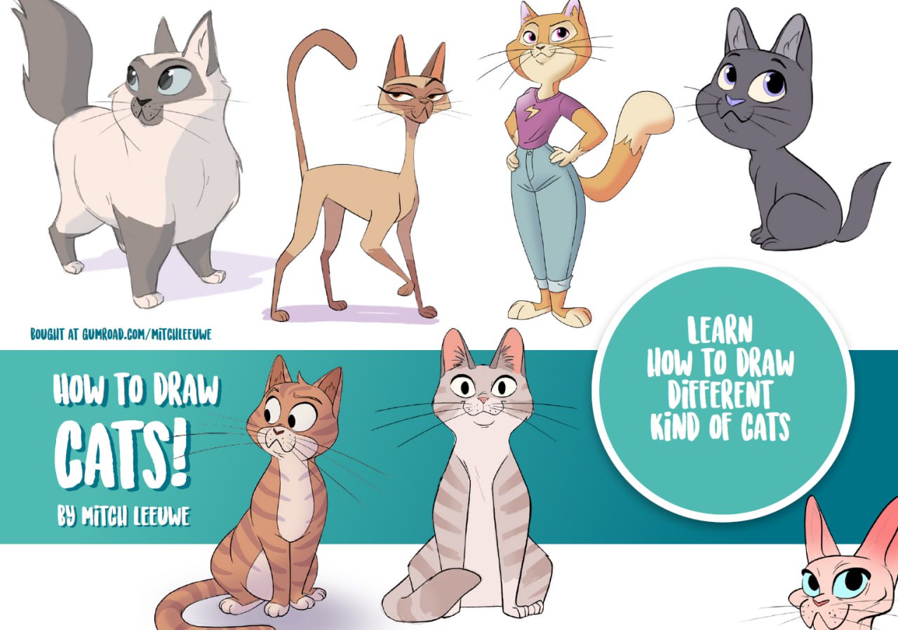 Portada ampliada de HOW TO DRAW CATS!
