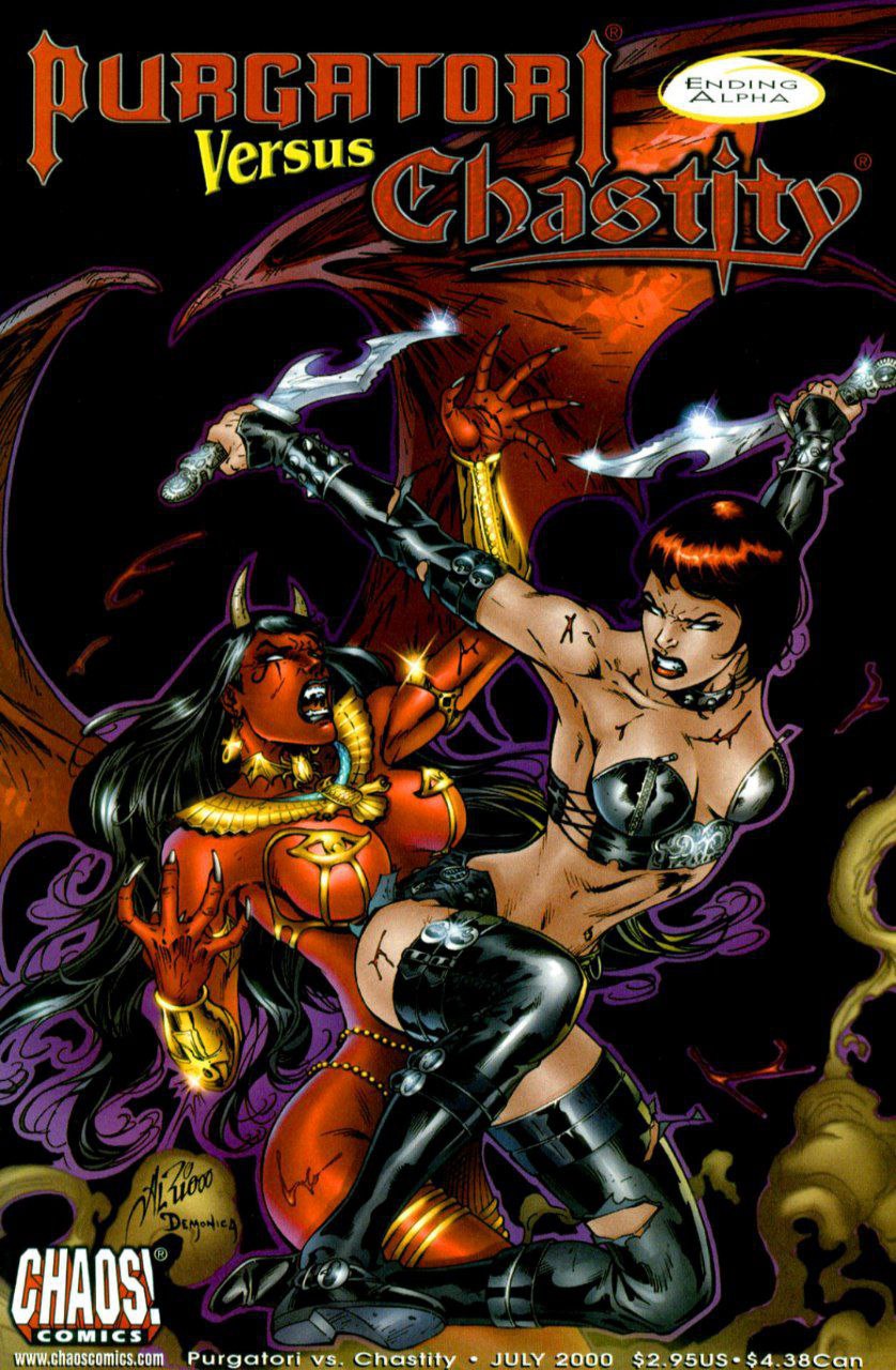 Portada ampliada de Purgatori Versus Chastity