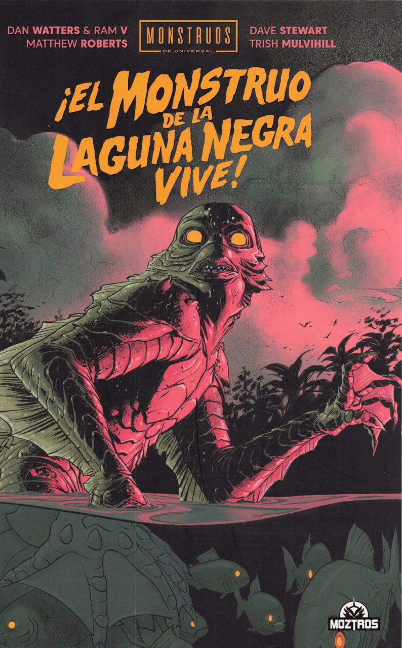 Portada ampliada de ¡EL MONSTRUO DE LA LAGUNA NEGRA VIVE!