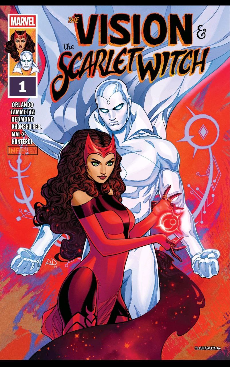 Portada ampliada de VISION & THE SCARLET WITCH