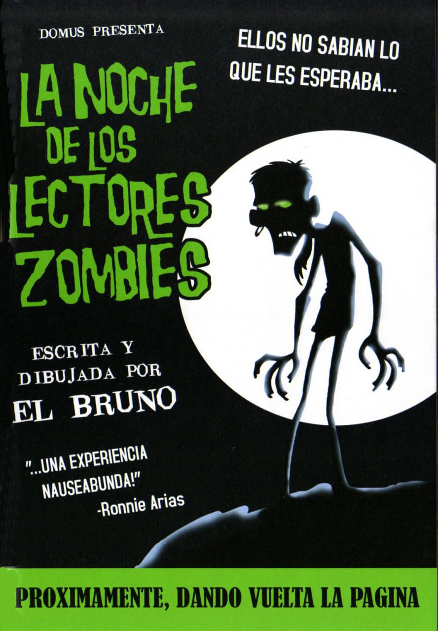 Portada ampliada de LA NOCHE DE LOS LECTORES ZOMBIES