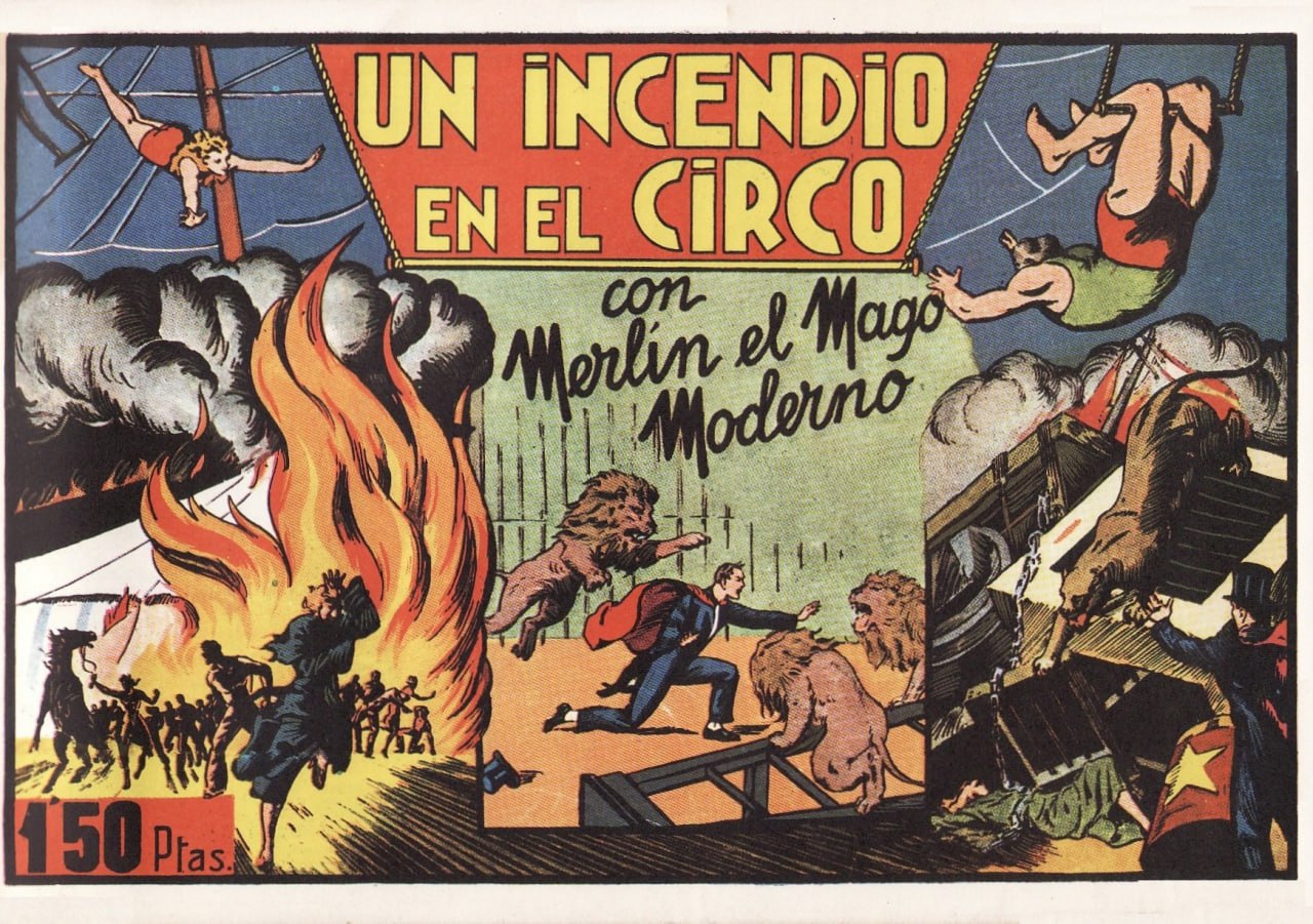 Portada ampliada de UN INCENDIO EN EL CIRCO