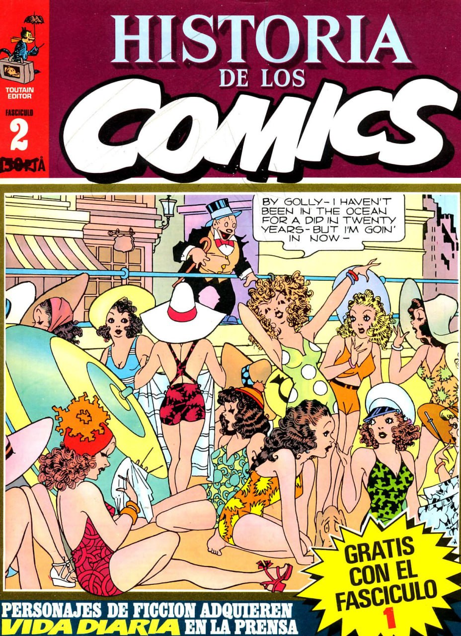 Portada ampliada de HISTORIA DE LOS COMICS