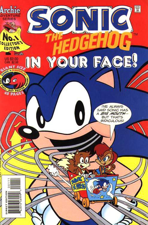 Portada ampliada de SONIC THE HEDGEHOG IN YOUR FACE!