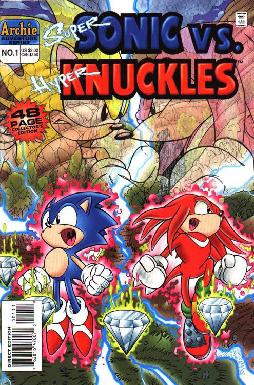 Portada ampliada de Super Sonic Vs. Knuckles