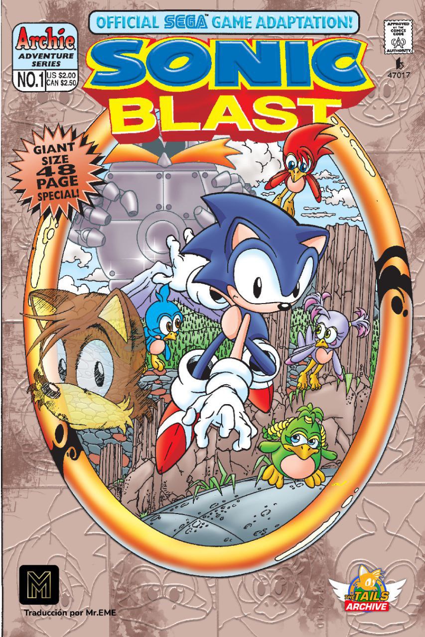 Portada ampliada de SONIC BLAST