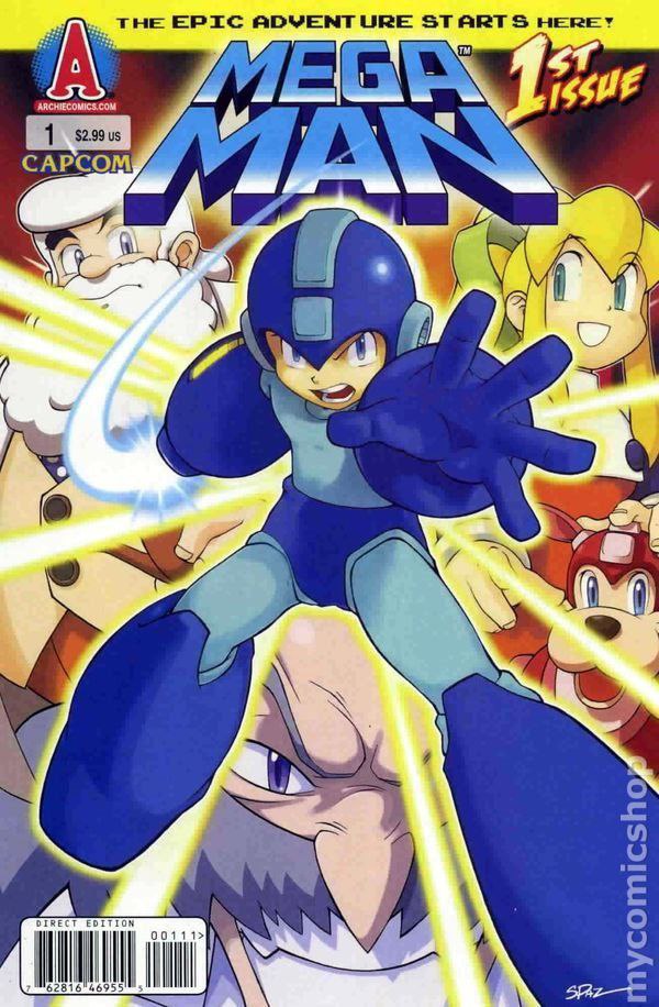 Portada ampliada de Mega Man