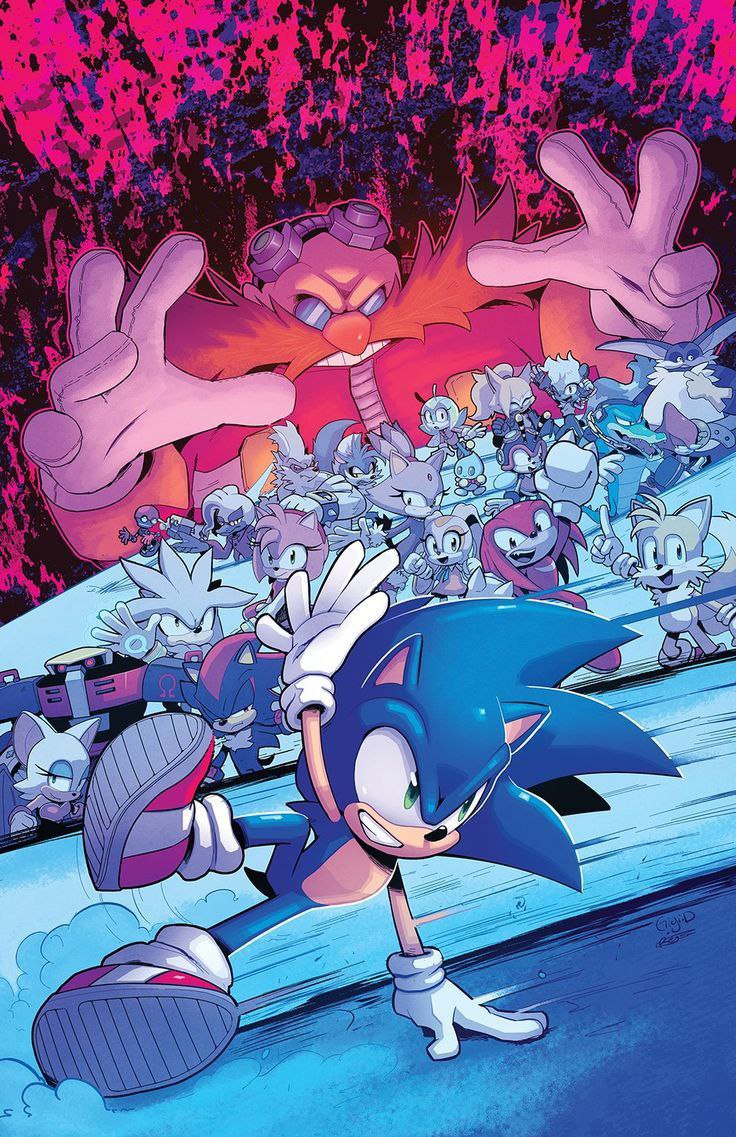 Portada ampliada de LOS SIGUIENTES TOMOS SON ESPECIALES DE ANIVERSARIO QUE NO SON CANON EN LA HISTORIA PRINCIPAL (VA INCLUÍDO EL COMIC PRECUELA DE SONIC 2 LA PELÍCULA)