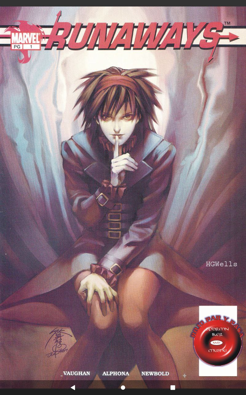 Portada ampliada de RUNAWAYS